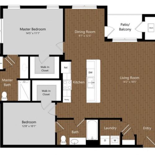 Juniper 2 Bed Apartment Princeton North Andover