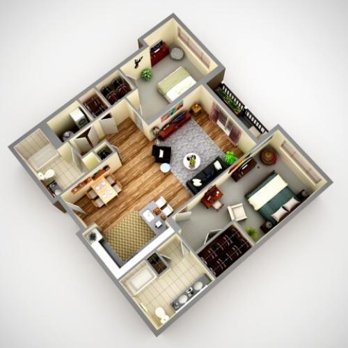 2ah 2 Bed Apartment Cosmopolitan Apartment Homes North Hills