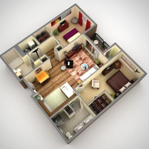 2ah 2 Bed Apartment Cosmopolitan Apartment Homes North Hills
