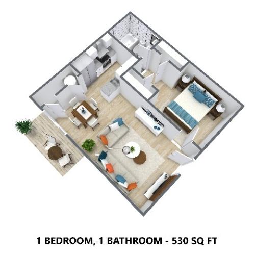 1 Bedroom 1 Bathroom