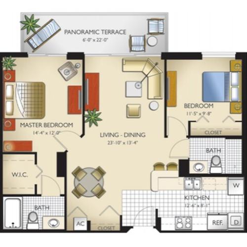 Unit C 3 Bed Apartment Intracoastal Yacht Club