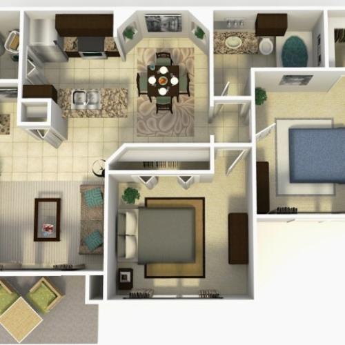 Granada 1br 1ba Rehab 1 Bed Apartment Palms Of Doral