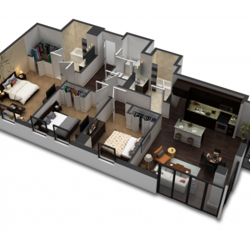 C6 2 Bed Apartment 1717 Apartments