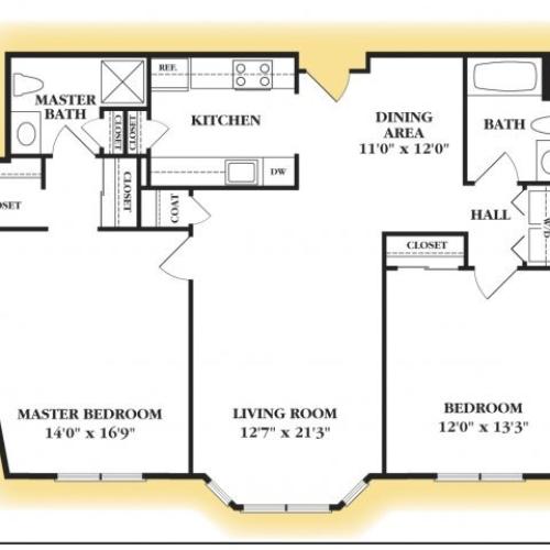 Poe 2 Bed Apartment Emerson Place