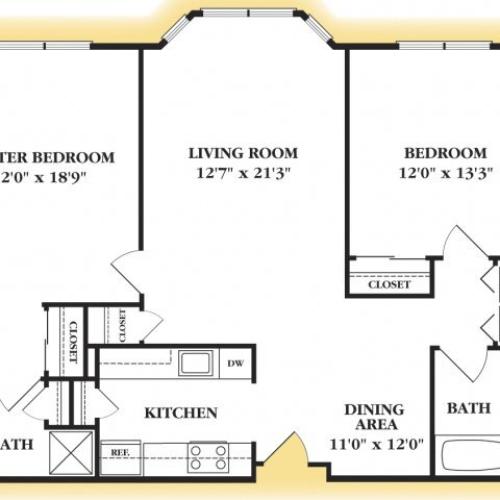 Poe 2 Bed Apartment Emerson Place