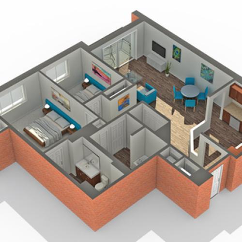 Floor Plan | Apartments Vernon Hills IL | Arrive Town Center