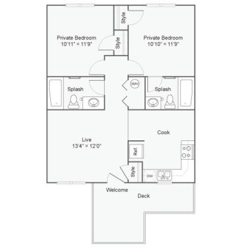 Langley A Renovated 4 Bed Apartment The Social West Ames Station