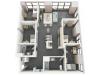 Jordan 4x2 - Floor Plan - Disclaimer: This floor plan is an approximation and may not include the most recent information.