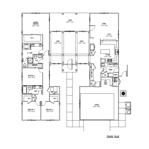 4-bedrooom new SO home, single level, large open floor plan at 2428 sq ft