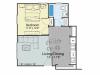 1 Bedroom Floor Plan | Apartment For Rent Dover NH | Princeton Dover