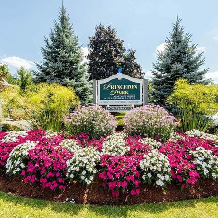 Front entrance sign | apartments for rent in Lowell | Princeton Park