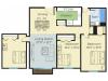 3 Bedroom Floor Plan | Apartment Complex Lowell MA | Princeton Park