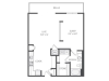 The Camillo Floor Plan | 1 Bedroom with 1 Bath | 900 Square Feet | Cottonwood Westside | Apartment Homes