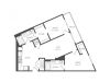 The Kupka Floor Plan | 2 Bedroom with 2 Bath | 1128 Square Feet | Cottonwood Westside | Apartment Homes