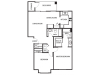 B2 Floor Plan | 2 Bedroom with 2 Bath | 951 Square Feet | Scott Mountain | Apartment Homes