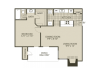 A2 Floor Plan | 1 Bedroom with 1 Bath | 735 Square Feet | 4804 Haverwood | Apartment Homes