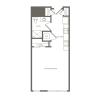 554 square foot studio one bath apartment floor plan image