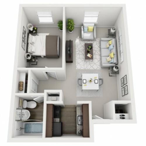 Floor Plan 9 | Apartments For Rent In Pittsburgh | The Alden