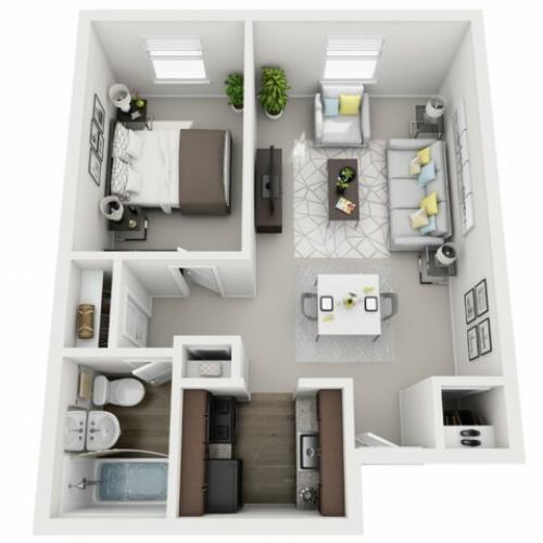Floor Plan 8 | Apartments Near Downtown Pittsburgh | The Alden