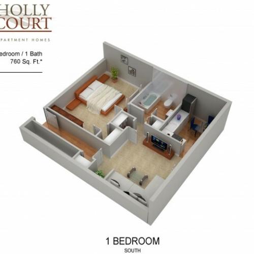 Floor Plan 26 | Pitman NJ Apartments | Holly Court