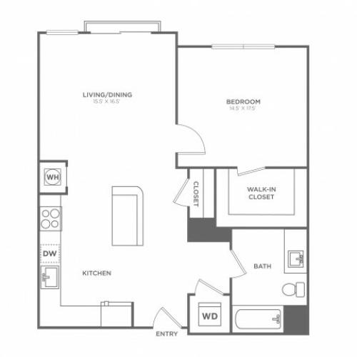 Pine West | 1 bed 1 bath | from 748 square feet