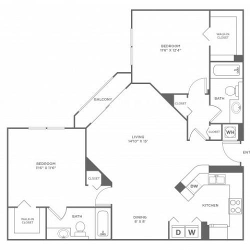 Sea - Platinum | 2 bed 2 bath | from 1130 square feet
