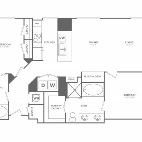 Magnetic | 2 bed 2 bath | from 1197 square feet