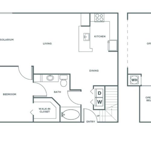 A4R | 1 bed 1 bath | from 1173 square feet