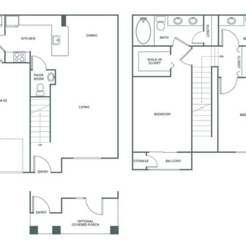 B1GIG | 2 bed 3 bath | from 1328 square feet
