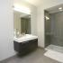 Spacious bathroom with walk-in shower | St Louis MO Apartments For Rent | Tower at OPOP Apartments