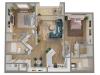 2 Bedroom Floor Plan | Naples FL Apartments | Advenir at Aventine