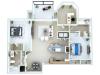 Three Bedroom Floor Plan | Apartments Southwest Houston TX | Advenir at The Med Center