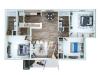 3 Bedroom Floor Plan | Apartments Near Winter Garden Fl | Advenir at the Oaks