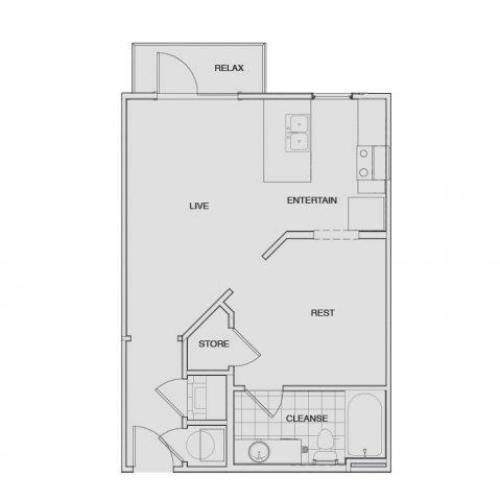 Floor Plan 1 | Apartments For Rent Nashville Tn | Note 16