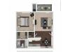1 Bedroom Floor Plan | Apartments For Rent In Suisun City, CA | The Henley Apartment Homes