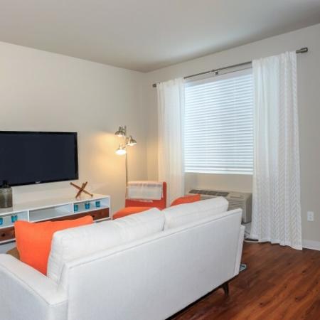 Modern Living Room | Outlook at Pilot Butte Apartments | Bend Oregon Apartments