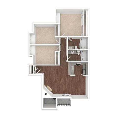 3 Bedroom Floor Plan | Luxury Apartments In Henderson Nv | Martinique Bay