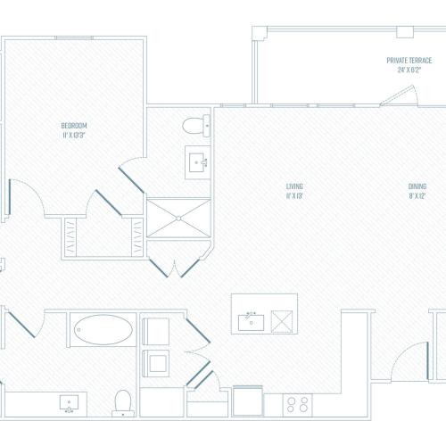 4 Bedroom Floor Plan | Apartments In Farmers Branch TX | Luxe at Mercer Crossing