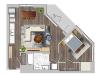 1bR one bedroom R
