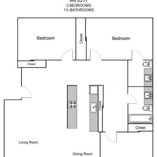 Three Bed Floorplan