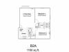 B2A Floor Plan  | Colonial Village Apartments | Apartments in Manchester NH