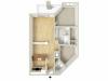 Howard - one bedroom with den floor plan