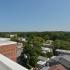 Rooftop patio with tree line views at Gilpin Place apartments for rent in Wilmington, DE