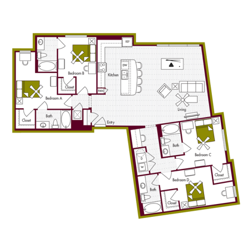D4 Floor Plan