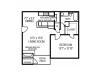 Floor Plan 1 | Austin Apartments | Stoney Ridge