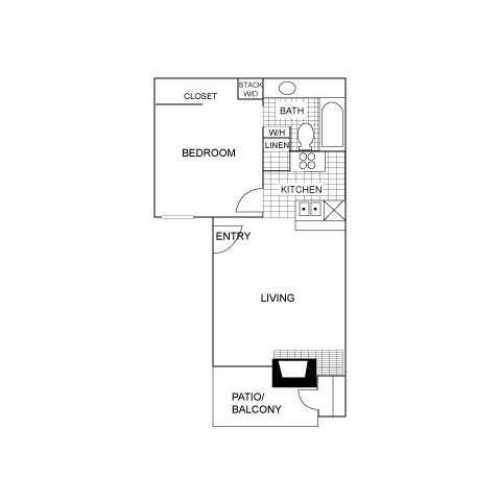 One Bedroom | 550 sqft
