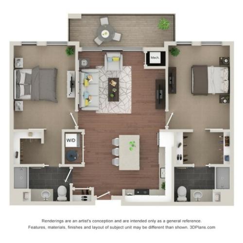 Two Bedroom Style A