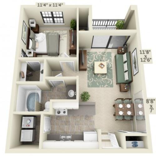 3 Bed 2 Bath Apartment In Kansas City Mo Fountain View