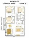 Floor Plan 6 | Apartments In San Antonio TX | Hunter\'s Glen Apartments