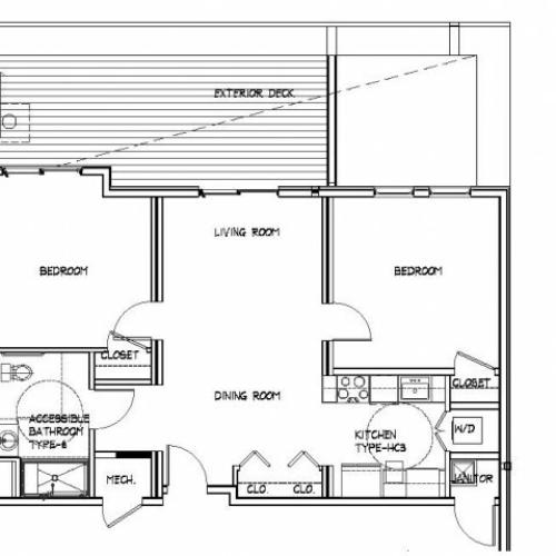 Floor Plan 22 | Allston Studio Apartments | Trac 75